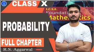 Probability  Class 10th Math full Chapter 27 One shot video  RSAggarwal Math  ICSE MATH [upl. by Lleze]