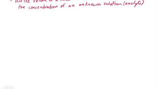 Chapter 4 Reactions in Aqueous Solution Part 5  Titrations [upl. by Hazelton]