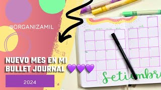 Bullet Journal  Setiembre 2024 [upl. by Nnaarat771]