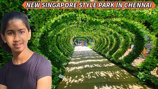 First Time Seeing Singapore Style Park in Chennai  Newest Largest Kalaignar Centenary Park [upl. by Airtina]