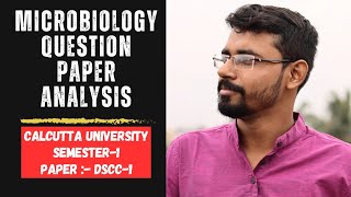 Microbiology Question Paper Semester1 Paper DSCC1 Calcutta University Exam date 08042024 [upl. by Yrrab]