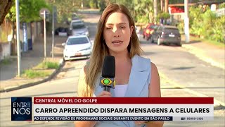 Central móvel do golpe Polícia de SP apreende carro equipado com sistema invasor de celular [upl. by Florenza130]