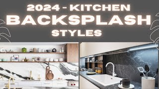 Latest Kitchen Backsplash Styles  2024  Stone Slab amp Textured Tiles Kitchen Backsplash Trends 2024 [upl. by Vandervelde960]