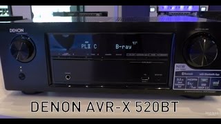 Denon AVReceiver AVRX520 BT  Thomas Electronic Online Shop [upl. by Sicard156]