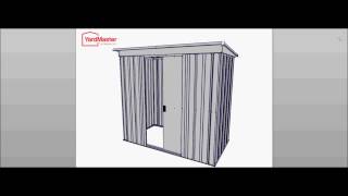 Video Assembly Yardmaster Store All 6x4 PZ Metal Shed [upl. by Rehpotsirhc]