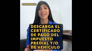 Descarga el certificado de pago del impuesto Predial yo de Vehículo [upl. by Adelric225]