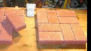 Creating and Casting a Faux Decorative Brick Walkway for Fun and Profit  Part 1 [upl. by Longtin]