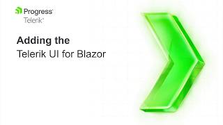 Adding Telerik UI for Blazor to an Existing Blazor Project [upl. by Nahor672]