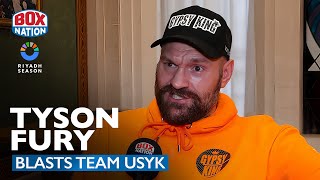 quotYou Have F My Careerquot  Tyson Fury RAGES Ahead Of Usyk Rematch [upl. by Laural]