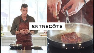 Välstekt med Scanpan  Entrecôte [upl. by Ahsram]