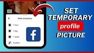 How to Set a Temporary Profile Picture on Facebook 2024 [upl. by Eitsrik]