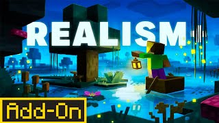 REALISM ADDON  La experiencia ambiental más realista en Minecraft Bedrock Survival [upl. by Anastasio662]