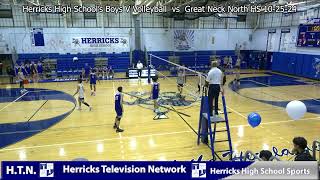 Herricks High Schools Boys V Volleyball vs Great Neck North 102524 [upl. by Kiryt]