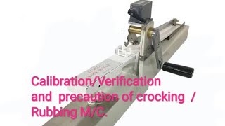 Color fastness to crocking AATCC 8Rubbing MC calibration or varificationviralvideo [upl. by Spanjian14]