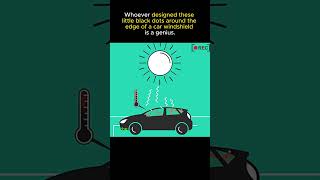 The Reason Behind Dots on Car Windshields CarWindshield AutomotiveTechnology WindshieldDesign [upl. by Hacceber]