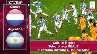 OlandaArgentina Calci di Rigore  telecronaca REALE di Stefano Bizzotto e DAdani  World CUP 2022 [upl. by Eugirne]