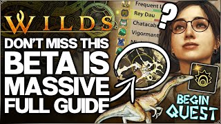 Monster Hunter Wilds Beta  ALL Monsters amp EVERYTHING You Can Do  Guide amp More  Dont Miss Out [upl. by Ahsienaj12]