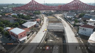 Perkembangan Rel Layang Simpang Joglo dan Pengecoran Balok Underpass Kota Solo Update 13 Oktober 24 [upl. by Yevi]