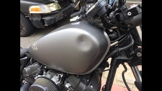 Paintless dent Repair Yamaha bolt Matte finish Dents No More [upl. by Marta]