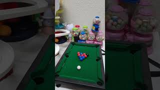 Cardboard mini pool table Billiard satisfying shorts [upl. by Ativahs501]