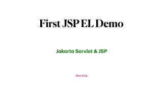 First Expression Language Demo [upl. by Attenad7]