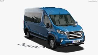 Maxus Deliver 9 L2H2 Passenger Van 2024 3D model by 3DModelsorg [upl. by Mclyman795]