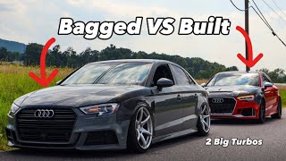 Built Rs3 vs Big Turbo A3 [upl. by Nnanaej430]