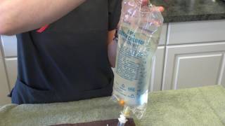 How to Assemble Subcutaneous Fluid Bag and Needle [upl. by Kelli]