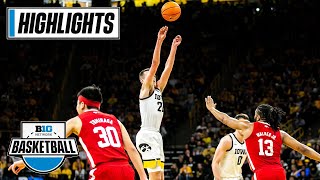 Nebraska at Iowa  Highlights  Big Ten Mens Basketball  March 5 2023 [upl. by Carce]