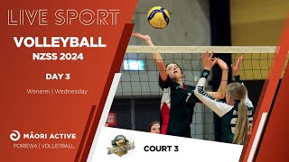 NZ Secondary School Volleyball Championships 2024  Day 3  Court 3 [upl. by Mcgregor640]