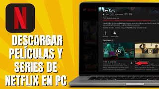 Cómo DESCARGAR Películas Y Series De NETFLIX En PC [upl. by Ayotac]