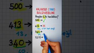 6SINIF🟢4️⃣İLE TAM BÖLÜNME KURALI📌Son İki Basamağı 0️⃣0️⃣ yada 4️⃣ün Katı➡️ bölünebilmekuralları✅️ [upl. by Ian]