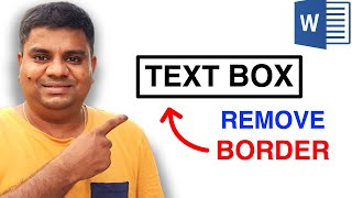 How To Remove Text Box Border In Word MS Word [upl. by Viviene]