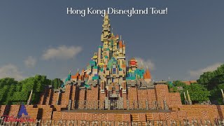 Hong Kong Disneyland Minecraft Tour [upl. by Drisko]