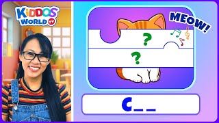 Guess the Item Puzzle from AZ  Alphabet Surprise Puzzle and Sound Solving Game with Miss V [upl. by Courtenay]