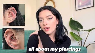 updated piercing tour  30 piercings [upl. by Gena]