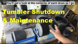 Rock Tumbler Shutdown amp Maintenance lapidary thefinders rockhounding [upl. by Ahsiyt502]