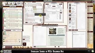 Syrinscape Sounds in Fantasy Grounds PF2e  All Rule Sets FG ver 4510 [upl. by Bamberger]