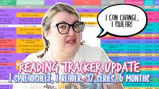 UPDATING MY SERIES TRACKER 🤯 HAVE I GOT BETTER  Series Reading Spreadsheet  Literary Diversions [upl. by Kasey]