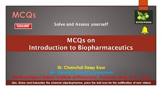 MCQs Introduction to Biopharmaceutics [upl. by Asilahs]