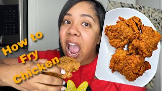 How To Fry Chicken  Buttermilk and Deep Fry Method [upl. by Yecram]