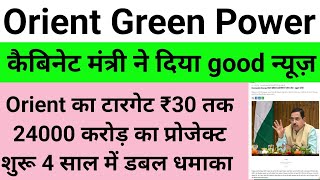 Orient green power share newsOrient green share latest newsOrient green sharevijayfastanalysis [upl. by Anyt]