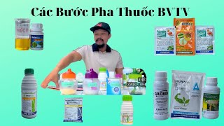 CÁCH PHA TRỘN THUỐC BVTV  BẢO VỆ THỰC VẬT ĐÚNG CÁCH NHẤT [upl. by Sairahcaz]