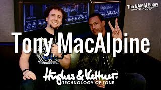 Tony MacAlpine on GrandMeister Deluxe 40 Red Box and touring  Hughes amp Kettner at NAMM 2018 [upl. by Uela]