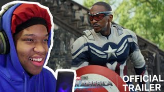 BOSSTICKLE REACTS TO THE CAPTAIN AMERICA BRAVE WORLD TRAILER [upl. by Kolb]