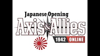 Axis amp Allies 1942 Online Japan Round 1 Moves [upl. by Wesa974]