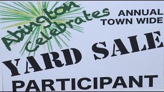 Abington Celebrates  2nd Annual Town Wide Yard Sale [upl. by Steffy]