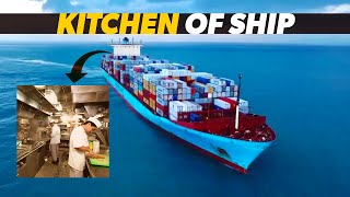 Ultimate KITCHEN Tour Of A Ship  FOOD We Eat Onboard [upl. by Nylssej939]