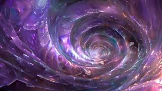 Auric rays converge in a swirling cosmic vortex dispersing iridescent wisps of lavender light [upl. by Esihcoc]