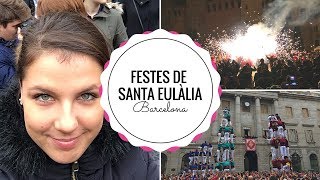 FESTES DE SANTA EULÀLIA in Barcelona  Katalanische Feste und Kultur [upl. by Brozak]